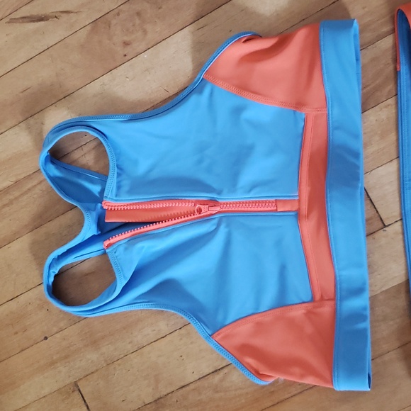 🏷FABLETICS HR Short & Racerback SWIM Set - Colorblock Size L - Picture 9 of 16